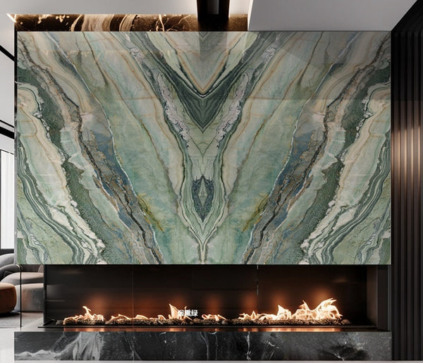 Smoky Green Sintered Stone – 5x10 ft, 9mm Thickness