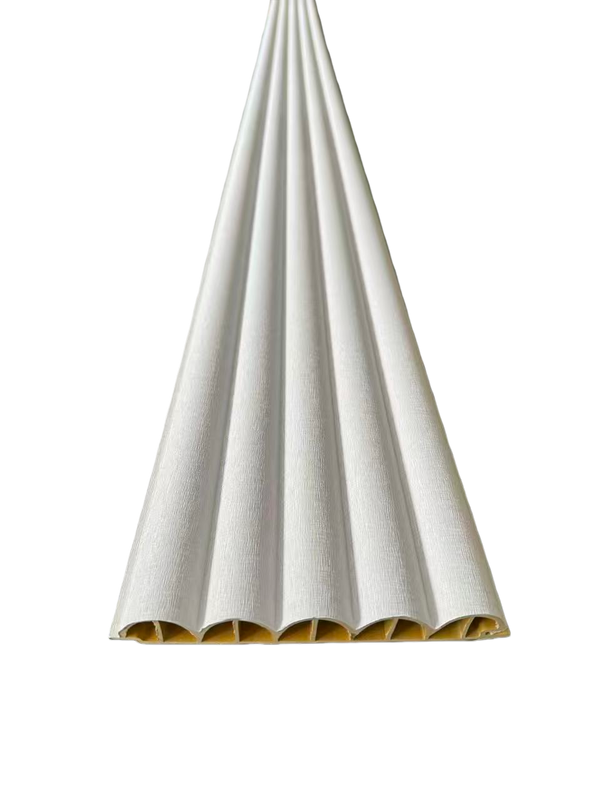 Fabric-Texture Curved Fluted Wall Panel 170×3000mm – Modern Accent Wall