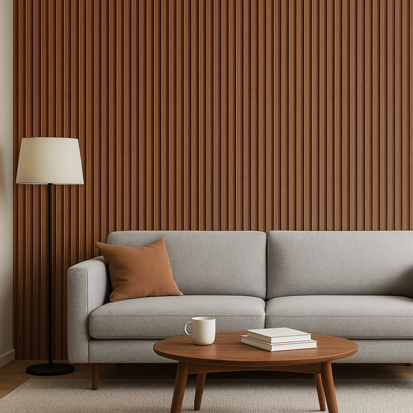 Dark Walnut WPC Decorative Slat Wall Panel