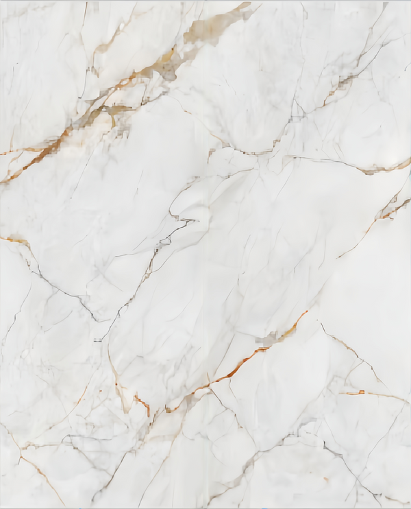 AB Book-Matched Matte PVC Wall Panel – Crystal Vein White