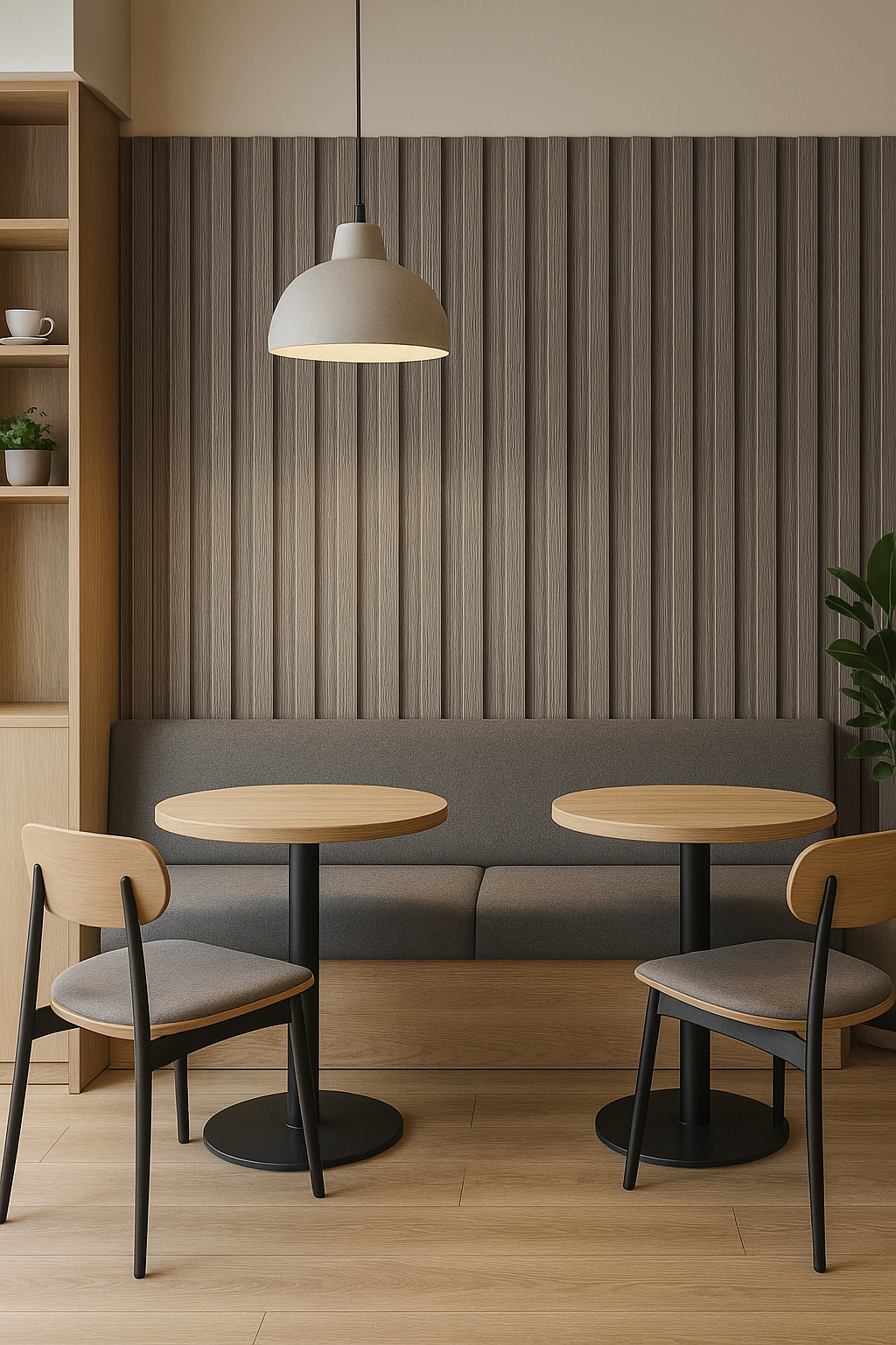 Gray Wood Grain Decorative Fluted Wall Panel – Interior Use ...