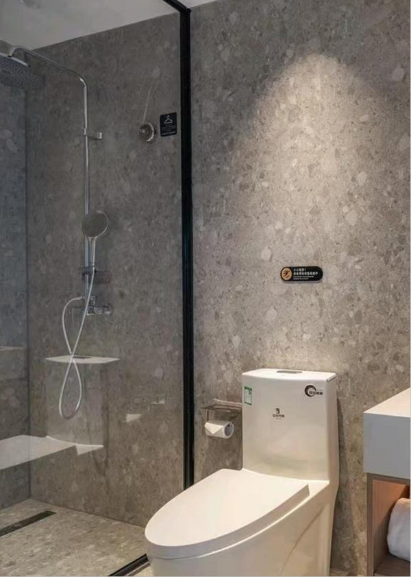 Terrazzo PVC Wall Panel – Lightweight & Durable Bathroom Solution